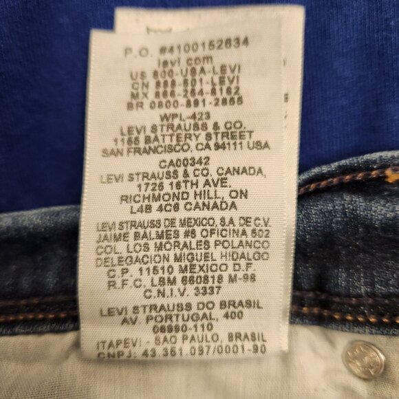 Levis 515 Boot Cut Jeans Blue Medium Wash Denim Button Pockets Womens 6M EUC - Picture 16 of 16